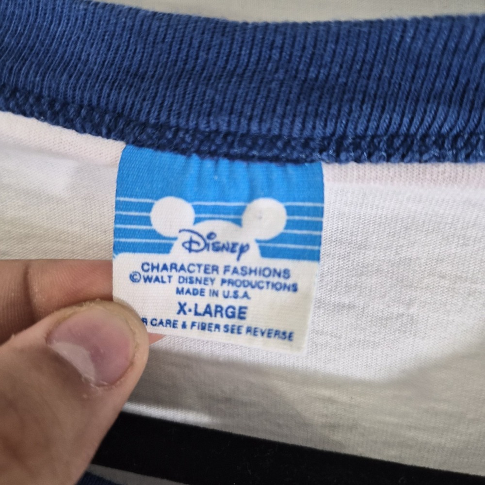 Vintage 80s Walt Disney World 15 Years Mickey Ringer T Shirt USA - Picture 4 of 8
